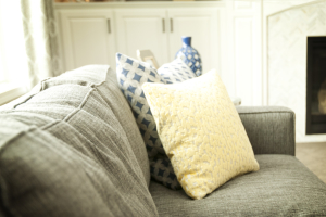 Yellow and Blue Cushions