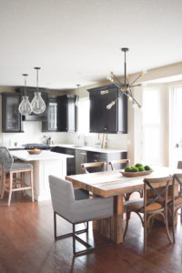 Moody Monochromatic Modern Kitchen