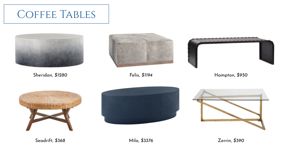 Coffee Table Round Up