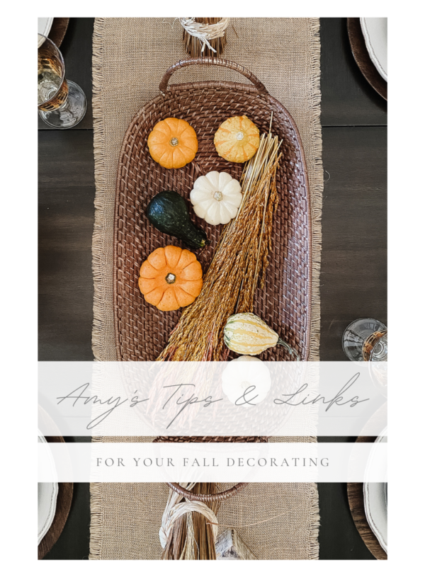 Amy’s Tips + Shopping Sources for Your Fall Decorating